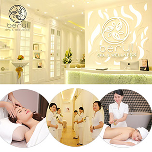 Beryl Spa & Wellness Đẳng Cấp 5 Sao – (60’) Massage Body Cao Cấp - Aromatherapy Tặng Kèm Xông Hơi/ Ngâm Chân Thảo Dược Miễn Phí