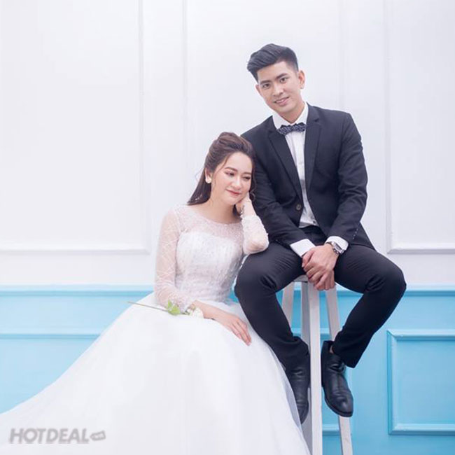 5 gợi ý cho cô dâu chú rể khi chụp hình cưới theo concept Hàn Quốc trong  studio