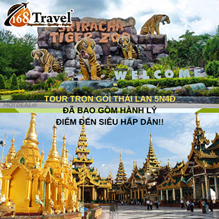Tour Thái Lan 5N4Đ - Giá Cực Sốc - Bangkok - Pattaya - Sky Buffet 86 Tầng - Trại Hổ Tiger Zoo - Trải Nghiệm Thú Vị Du Ngoạn Sông Chao Phraya Ngắm Cá Bơi Lội - Thỏa Thích Shopping Platinum Malls - Bao Gồm Hành Lý