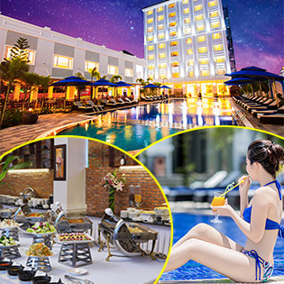 Phú Quốc Ocean Pearl Hotel 4* 2N1Đ - Miễn Phí Buffet Sáng - Tặng Set Ăn Trưa Hoặc Ăn Tối Theo Menu