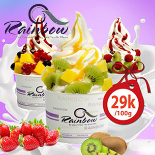 DEAL HOT: Ăn Thả Ga, Không Giới Hạn Voucher - Toàn Hệ Thống 11 CN Rainbow Yogurt