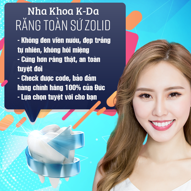 Hệ Thống Nha Khoa Quốc Tế K-Da - Răng Toàn Sứ Zolid 100% Của Đức - Bảo Hành 15 Năm