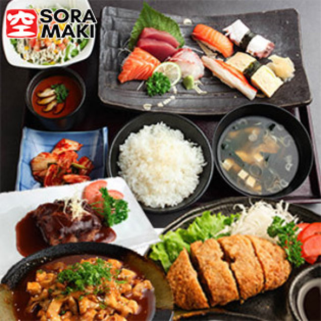 5 Set Menu Nhật Bản Đặc Sắc Tại Sora Maki
