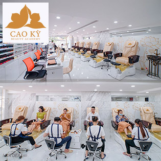 Tẩy Tế Bào Chết + Chăm Sóc + Sơn Gel O.P.I Móng Tay, Chân + Ngồi Ghế Massage Lưng - Cao Kỳ Beauty Academy 5*