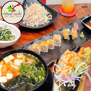 Ăn Sushi Uống Soda Giá Cực Đã – Tại Hệ Thống Street Sushi