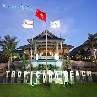 Tropicana Beach Resort & Spa Long Hải - Cao Cấp 4 Sao - 2N1Đ Phòng Superior Cho 2 Người Lớn + 01 Bé Dưới 06 Tuổi – Miễn Phí Hồ Bơi – Sân Tennis – Xe Đạp Đôi