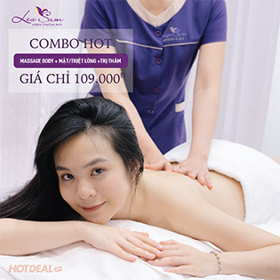 Massage Body Tinh Chất Aroma + Massage Mặt/ Triệt Lông Vĩnh Viễn SHR Và Công Nghệ Trị Thâm Nách LASER YAG + IPL Tại VTM Les Sam