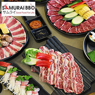 Ưu Đãi Hot - Buffet Trưa Samurai BBQ Bò Mỹ, Hải Sản & Sushi