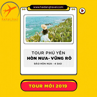 Tour Phú Yên – Đảo Hòn Nưa 3N3Đ Chuẩn 4 Sao – Ngắm Hoa Vàng Trên Cỏ Xanh – Thắng Cảnh Gành Đá Đĩa – Ăn Hải Sản Tại Bè