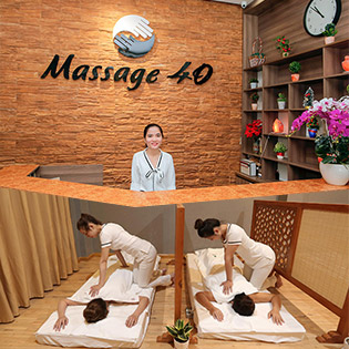 Thư Giãn Trọn Gói (60 Phút) Massage Body Đá Nóng + Xông Hơi + Ngâm Chân Muối Khoáng Tại Massage 40 - Thương Hiệu Uy Tín Gần 20 Năm