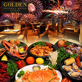 Buffet Tối Lễ 30/4 Xem Bắn Pháo Hoa Tầng 17 - Golden Central Hotel Saigon 4*