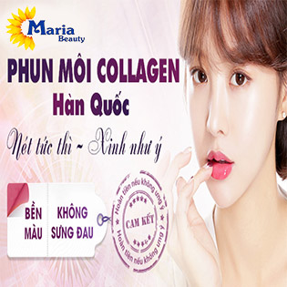 Miễn Tip Phun Môi Pha Lê/ Phun Môi Lụa Phủ Bóng CN 6D Hàn Quốc Độc Quyền VTM Maria Beauty - KH Được Tặng Tư Vấn Phong Thủy Đổi Vận