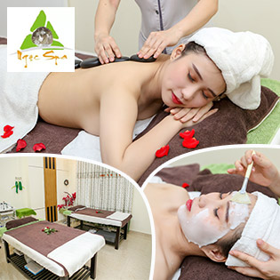 90 Phút Xông Hơi + Thanh Tẩy + Massage Body Đá Nóng Phục Hồi Năng Lượng + Đắp Mặt Nạ Sáng Trắng - Ngọc Shop & Spa
