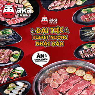 Aka House 15 Chi Nhánh – Yakiniku Buffet Hơn 90 Món Bò Mỹ, Hải Sản Nướng & Lẩu