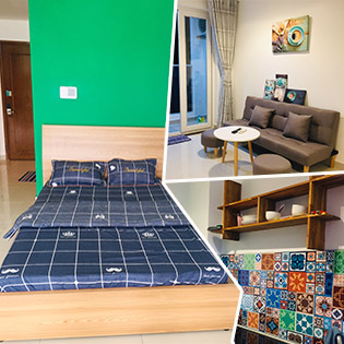 Sky Center Apartment – 1 Phòng Ngủ Luxury Homes Dành Cho 4 Người 2N1Đ Có Hồ Bơi Tràn Bờ, View Hồ Bơi Xanh - Không Phụ Thu Lễ & Cuối Tuần