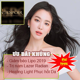 L'eSpoir Beaute & Clinique 5* - Giảm Béo, Trị Nám, Trắng Mịn, Khỏe Da Công Nghệ Hiện Đại 2019