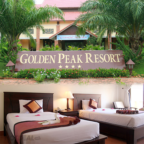 GOLDEN PEAK RESORT & SPA PHAN THIẾT 2N1Đ + PHÒNG DELUXE GARDEN VIEW +BUFFET  SÁNG + 1 BỮA ĂN TRƯA/TỐI DÀNH CHO 2 KHÁCH