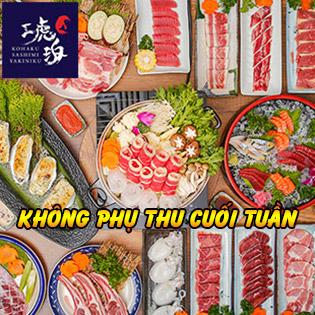 Top Buffet Nhật Hơn 120 Món Lẩu, Nướng, Hải Sản Ngon Nhất - Tại Kohaku Sashimi & Yakiniku Buffet