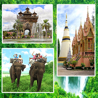Tour Tham Quan Lào 4N3Đ Cực Mới Lạ - Tham Quan Siphandon – Cao Nguyên Boloven – Di Sản Thế Giới Watphou – Trải Nghiệm Cưỡi Voi Se Pian