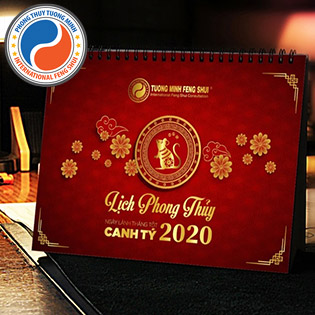 Lịch Bàn Phong Thủy Cao Cấp Ngày Lành Tháng Tốt Canh Tý 2020 - Miễn Phí Ship Tại Tường Minh Phong Thủy