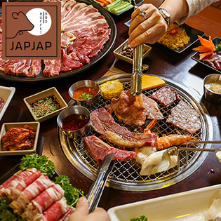 JapJap BBQ - Buffet Nướng & Lẩu Hơn 50 Món Bò Mỹ, Hải Sản & Gà Tiềm Đông Trùng Hạ Thảo, Sâm Tươi Nổi Tiếng Hàn Quốc - Free Nước Uống