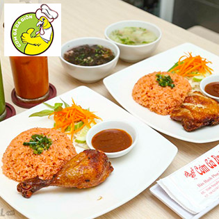 Cơm Gà Da Giòn + Canh Tự Chọn + Trà Sữa Thái + Khăn Lạnh Tại Hệ Thống Cơm Gà Da Giòn 3 CN