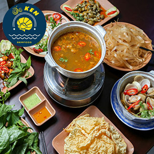 Set 04 Món Nghêu + Ốc Cà Na + Cút Lộn + Lẩu Riêu Cua Bắp Bò - Ốc Ken Seafood