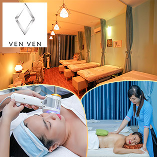 Nổi Tiếng Sài Gòn Về Trọn Gói Bấm Huyệt Shiatsu, Massage Body, Foot, Xông Hơi, Ngân Chân Thảo Dược, Chăm Sóc Da Mặt Tại Ven Ven Spa (100 Phút)