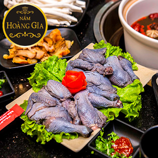 Thưởng Thức Set Gà Ác Và Nấm Quý Cho 3 - 4 Người Tại Lẩu Nấm Hoàng Gia