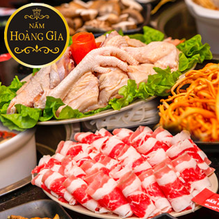 Combo Lẩu Nấm + Gà Ta + Bò Mỹ Cho 3 - 4 Người Tại NH Lẩu Nấm Hoàng Gia