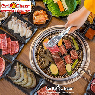 Hệ Thống Grill & Cheer 7 CN - Buffet Thịt Nướng, Hải Sản, Lẩu Hàn - Nhật