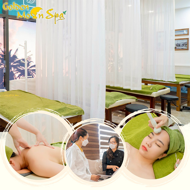 Golden Moon Spa - Massage Cổ Vai Gáy/Chăm Sóc Da Với Mặt Nạ Collagen