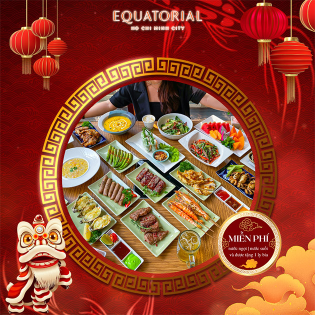 Equatorial - Buffet Hải Sản Nướng BBQ Cao Cấp, Bao Gồm Nước