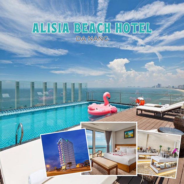 Alisia Beach Hotel Đà Nẵng 4* - Nghỉ 2N1Đ + Ăn Sáng, Hồ Bơi