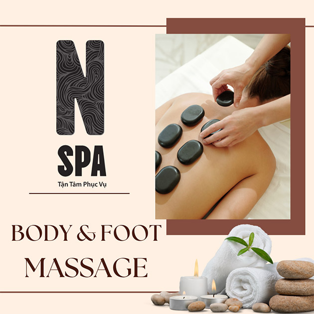 N Spa - Trọn Gói 9 Dịch Vụ Massage Body Đá Nóng (Bao Gồm Tip)