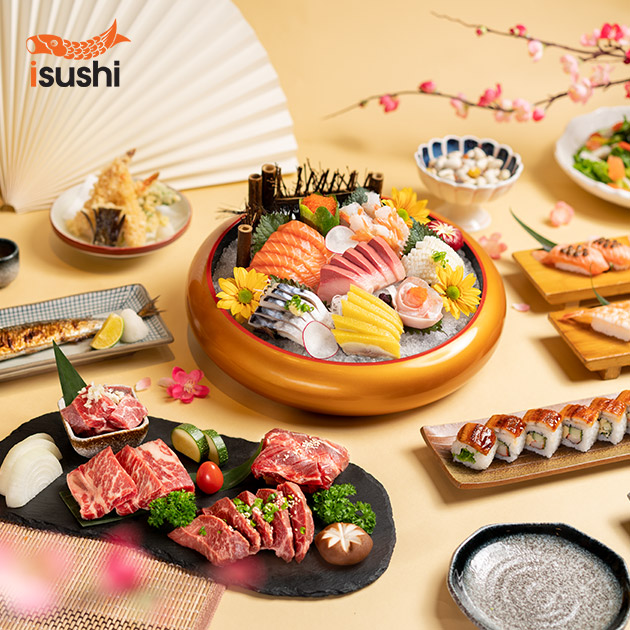 iSushi - Buffet Kiku Hơn 100 Món Nhật - 12 Chi Nhánh