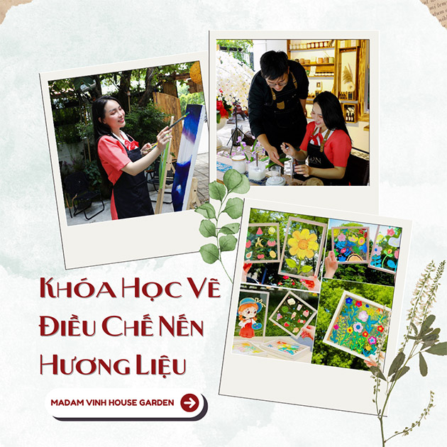 Madam Vinh - Workshop Học Vẽ/ Nến Thơm/ Hương Liệu Trong 3h