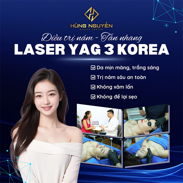 Hùng Nguyễn Beauty Center - Điều Trị Nám Công Nghệ Laser YAG 3 Korea