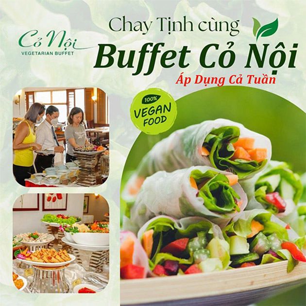 Cỏ Nội - Buffet Chay Trưa Khách Sạn Bông Sen
