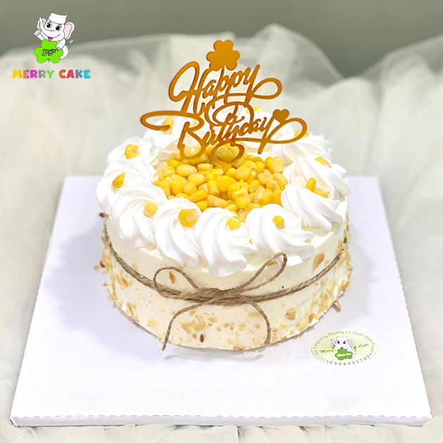 Merry Cake - Bánh Kem Bắp Tươi Phủ Socola Pháp