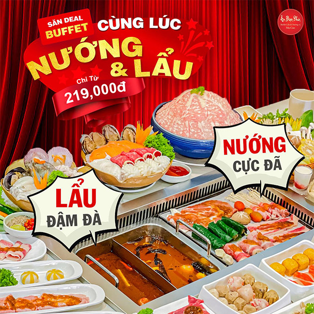 Ăn Được Phúc - Buffet Nướng Lẩu Hơn 90 Món Hải Sản, Bò Mỹ