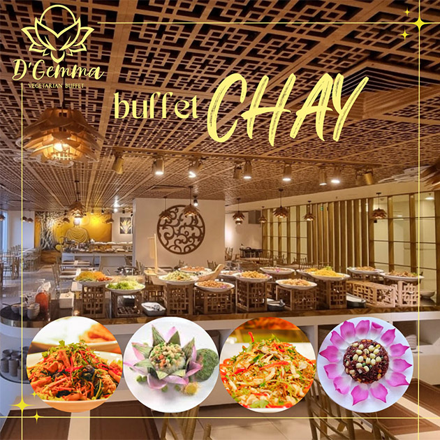 D'Gemma Phổ Quang - Buffet Chay Cao Cấp Trưa/ Tối - Vé Thương Gia