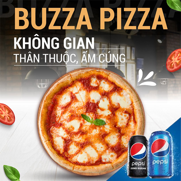 Buzza Pizza - Combo Pizza Siêu Hấp Dẫn Cho 2 Người