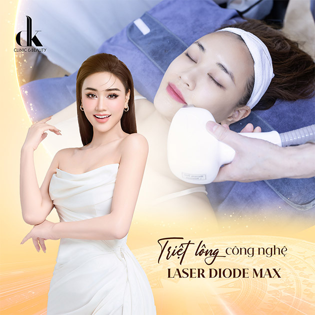 DK Beauty - 5 Buổi Triệt Lông Vĩnh Viễn CN Laser Diode Max