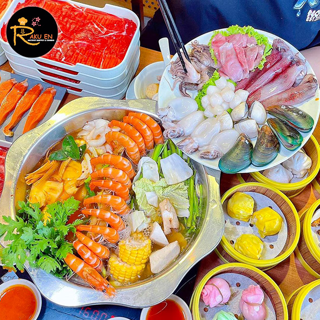 Rakuen Hotpot - Buffet Lẩu Nhật Hải Sản, Bò Mỹ & Dimsum