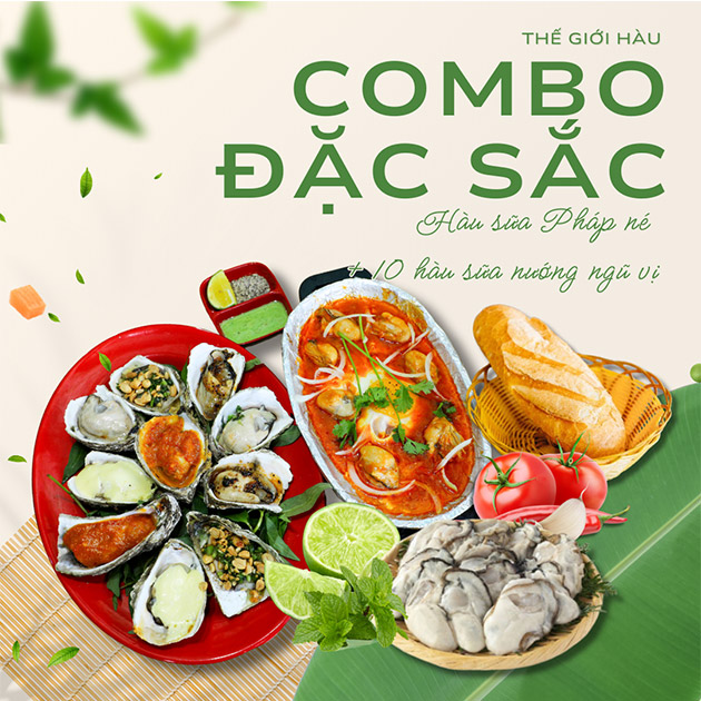 Hàu Sữa - Combo Hàu Sữa Pháp Hấp Dẫn Cho 2 Người