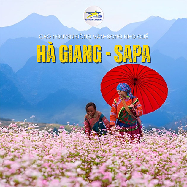 Tour 5N4Đ - Hà Giang - Sapa - CN Đồng Văn - Sông Nho Quế - VMB