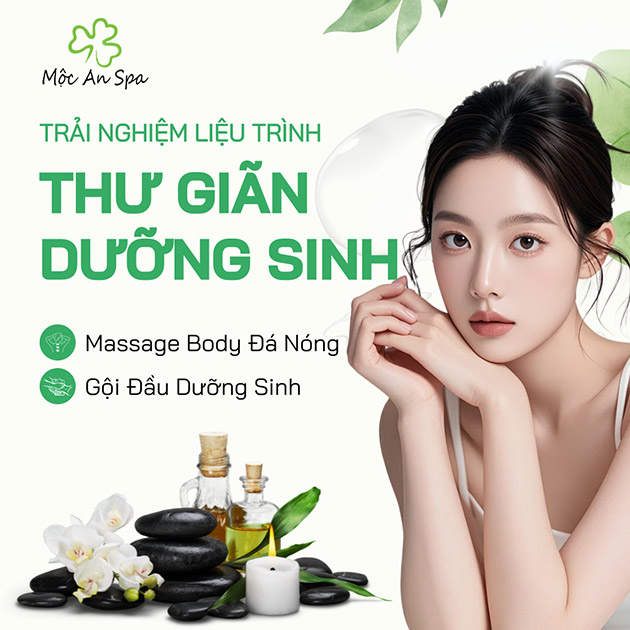 Mộc An Spa - Massage Body + Foot + Ngâm Chân/ Gội Đầu Dưỡng Sinh