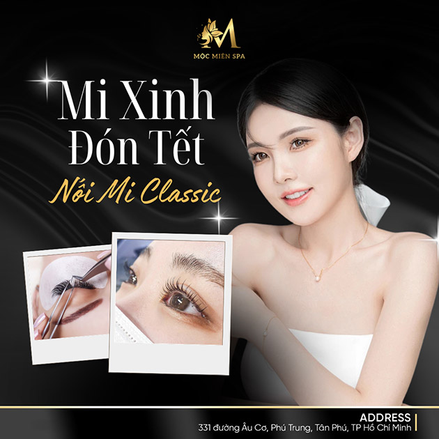 Mộc Miên Spa - Trọn Gói Mi Xinh Đón Tết - Nối Mi Classic