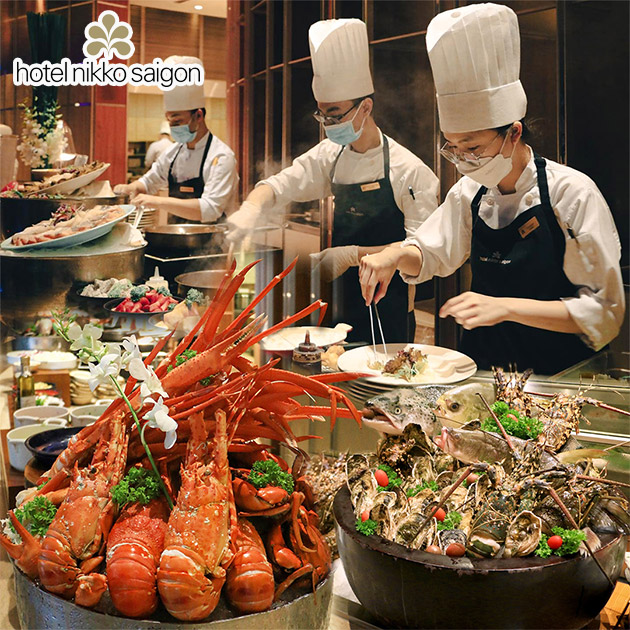 Hotel Nikko Saigon - Buffet Hải Sản Tôm Hùm Cao Cấp + Rượu Vang